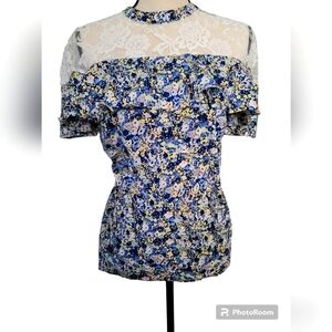 Belle Sky Size XL Floral Top